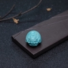 湖北天然高瓷铁线蓝绿松石吊坠-红掌柜