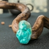湖北天然绿松石钟馗吊坠-红掌柜