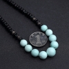 湖北天然高瓷浅蓝绿松石项链 - 红掌柜
