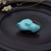 湖北天然蓝绿松石安居乐业吊坠-红掌柜