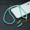高瓷铁线蓝绿绿松石长链-红掌柜