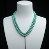 6mm中高瓷铁线蓝绿绿松石珠链-红掌柜