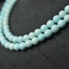 6mm天然高瓷浅蓝绿松石珠链-红掌柜