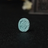中高瓷铁线蓝绿松石背云-红掌柜