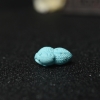 湖北高瓷蓝绿松石花生吊坠-红掌柜