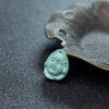 天然高瓷铁线蓝绿绿松石佛头吊坠-红掌柜