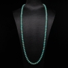 7mm中高瓷铁线蓝绿绿松石长链-红掌柜