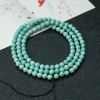 湖北天然蓝绿绿松石珠链-红掌柜