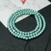 湖北天然浅蓝绿绿松石珠链-红掌柜