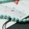 湖北天然中瓷铁线绿松石珠链-红掌柜