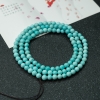 湖北天然蓝绿绿松石珠链-红掌柜