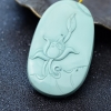 湖北天然高瓷浅蓝绿松石吊坠-红掌柜
