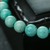 湖北中高瓷铁线蓝绿绿松石单圈手串-红掌柜