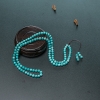湖北天然蓝绿绿松石珠链-红掌柜