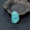 中高瓷铁线蓝绿绿松石美女吊坠-红掌柜