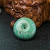 湖北天然高瓷铁线蓝绿绿松石平安扣吊坠-红掌柜