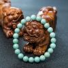 湖北天然高瓷铁线蓝绿绿松石单圈手串-红掌柜
