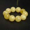 25mm天然波罗的海浅黄蜜蜡手串-红掌柜