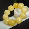 25mm天然浅黄蜜蜡单圈手串-红掌柜