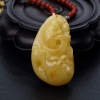 天然鸡油黄蜜蜡年年有余项链-红掌柜
