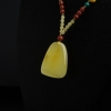 天然柠檬黄蜜蜡葫芦项链-红掌柜