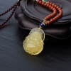 波罗的海天然蜜蜡弥勒佛项链-红掌柜