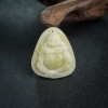 带皮象牙白白蜜弥勒佛吊坠-红掌柜