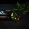 天然墨西哥蓝珀平安扣吊坠-红掌柜