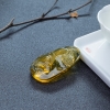 墨西哥天然蓝珀吊坠-红掌柜