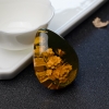 墨西哥天然蓝珀蝶恋花吊坠-红掌柜