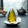 墨西哥天然蓝珀观音挂坠-红掌柜