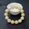 15.5mm白花蜜蜡单圈手串-红掌柜