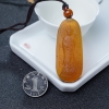 缅甸琥珀大势至菩萨吊坠-红掌柜