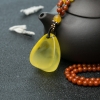 鸡油黄天然金绞蜜随形项链-红掌柜