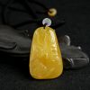 一品清廉鸡油黄蜜蜡吊坠 - 红掌柜珠宝