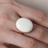 天然白蜜戒指 - 红掌柜