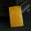 鸡油黄蜜蜡龙牌吊坠-红掌柜珠宝