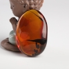 天然金红珀随形吊坠-红掌柜
