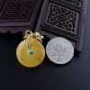 鸡油黄平安扣吊坠-红掌柜