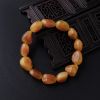 波罗的海天然带皮鸡油红随形蜜蜡手串 - 红掌柜