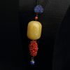 波罗的海鸡油黄蜜蜡桶珠吊坠-红掌柜