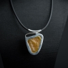 波罗的海天然带皮褐黄蜜蜡项链 - 红掌柜