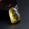 净水墨西哥蓝珀龙凤吊坠-红掌柜