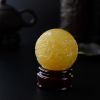 鸡油黄蜜蜡龙摆件-红掌柜