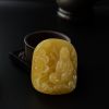 波罗的海天然满蜜鸡油黄蜜蜡观音吊坠 - 红掌柜