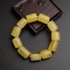 波罗的海天然柠檬黄蜜蜡桶珠手串 - 红掌柜