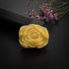 黄白蜜蜜蜡牡丹花吊坠-红掌柜