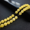 8mm天然鸡油黄蜜蜡佛珠-红掌柜