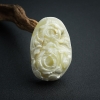 波罗的海天然带皮白蜜蜜蜡牡丹吊坠-红掌柜