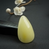 天然浅黄蜜蜡随形吊坠 - 红掌柜